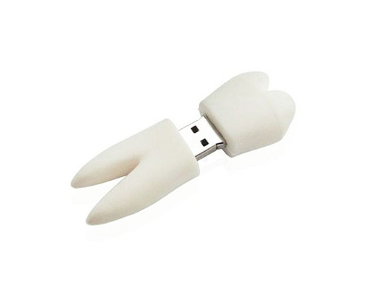 Beyaz Diş Şeklinde - USB Bellek
