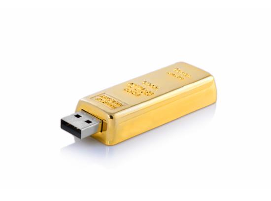 Altın Külçesi Şeklinde USB Bellek