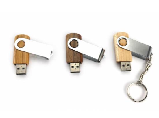 Ahşap Metal Karışımı USB Bellek